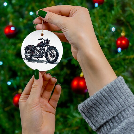 バイク愛好家のための陶器製オーナメント、バイカーへのギフト