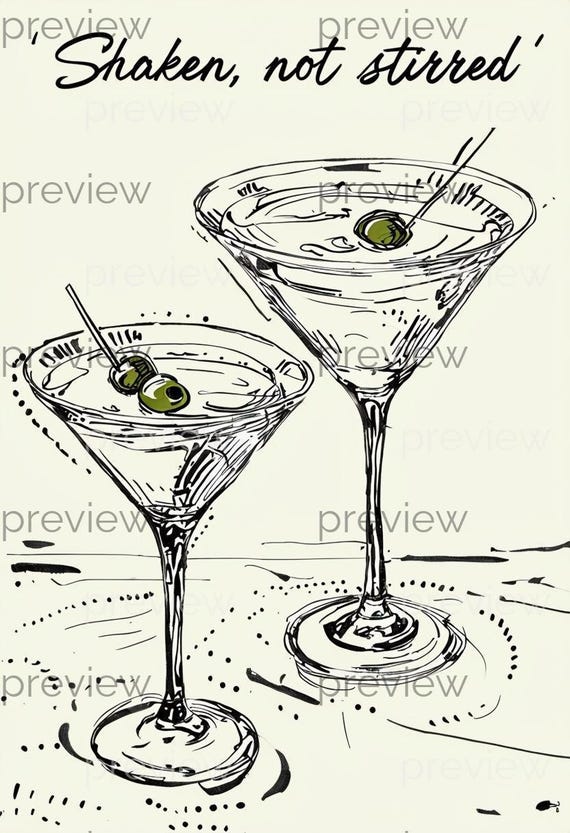 Shaken, Not Stirred - Elegant Minimalist Martini Glasses  display picture 3