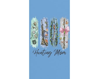 Fishing Rods and Lures Hunting Mom Beach Towel