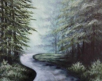 The Winding Road Original Painting on Canvas