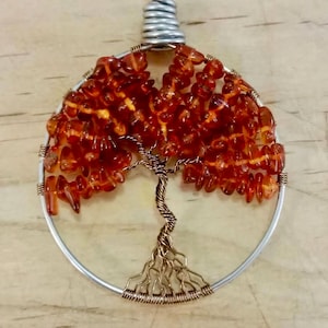 Amber Tree of Life Pendant