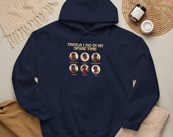 Moletom com capuz para quem gosta de ficar em casa, moletom para amantes de café, moletom aconchegante. Presente para amigos, estudantes universitários, feriados.
