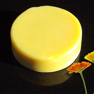 Tallow Shampoo Bar Calendula For Lustrous Hair Strong Scalp Herbal Infused Boost Handmade Natural Hair Care With Pure Essential Oil Scented