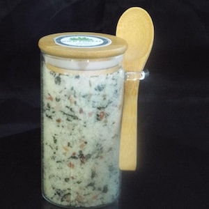 Mugwort Bath Salts: Aromatic Mineral Soak, Jojoba & Avocado Oils