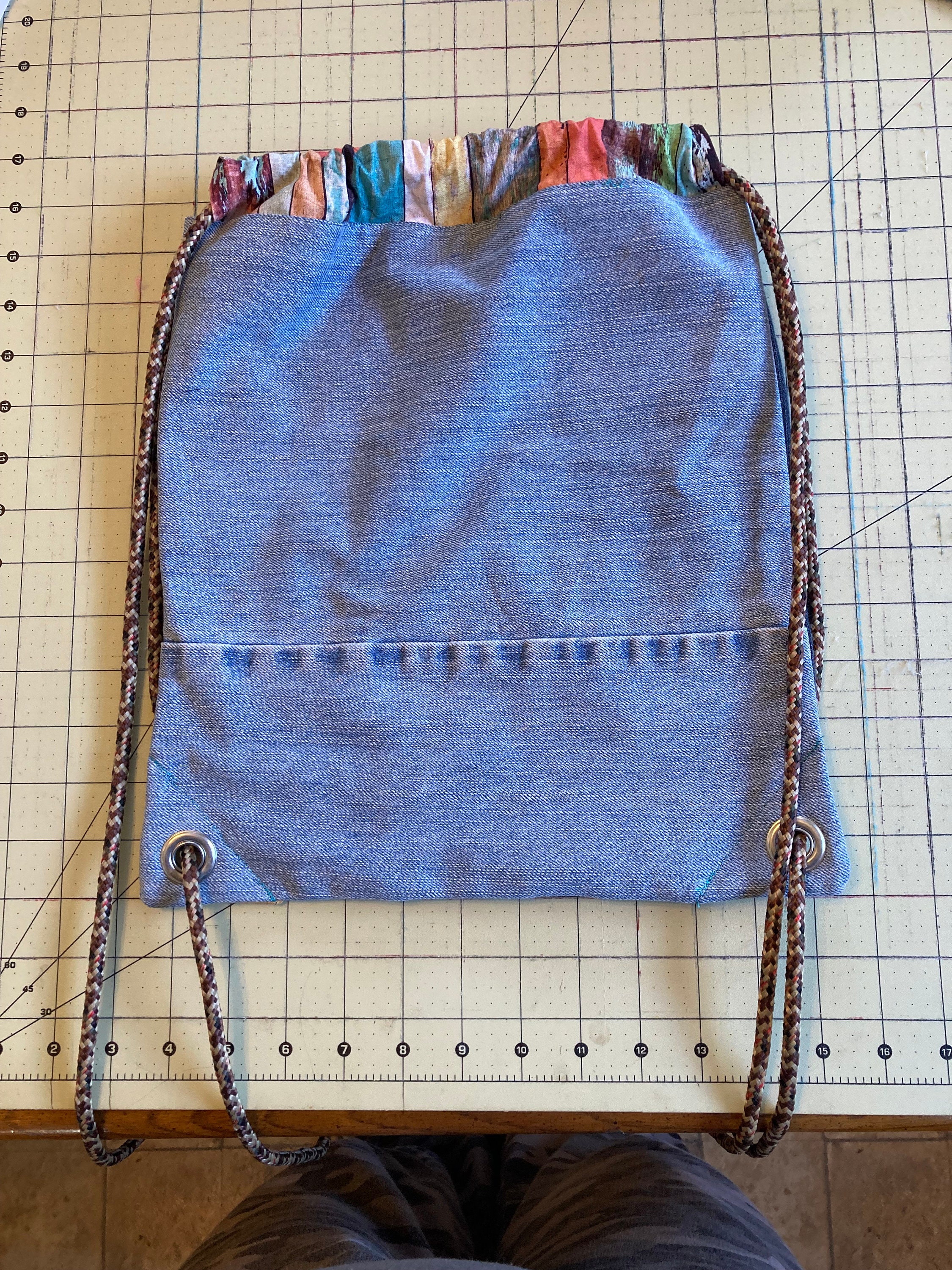 【NONCODE】LINE denim string backpack 1_5b418ddc-a914-47d2-8297-