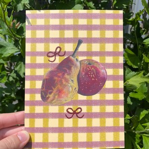 13 x 18 cm, Postkarte Coquette Fruit Kunstdruck