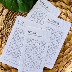 Seasonal Savings Challenge Bundle | Cash Stuffing Challenge |  Individual Savings Challenges for Cash Stuffing