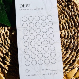 Savings Challenge | Cash Stuffing Challenge |  Individual Savings Challenges for Cash Stuffing | Debt