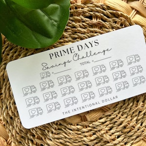 Prime Days Savings Challenge | Cash Stuffing Challenge |  Individual Savings Challenges for Cash Stuffing
