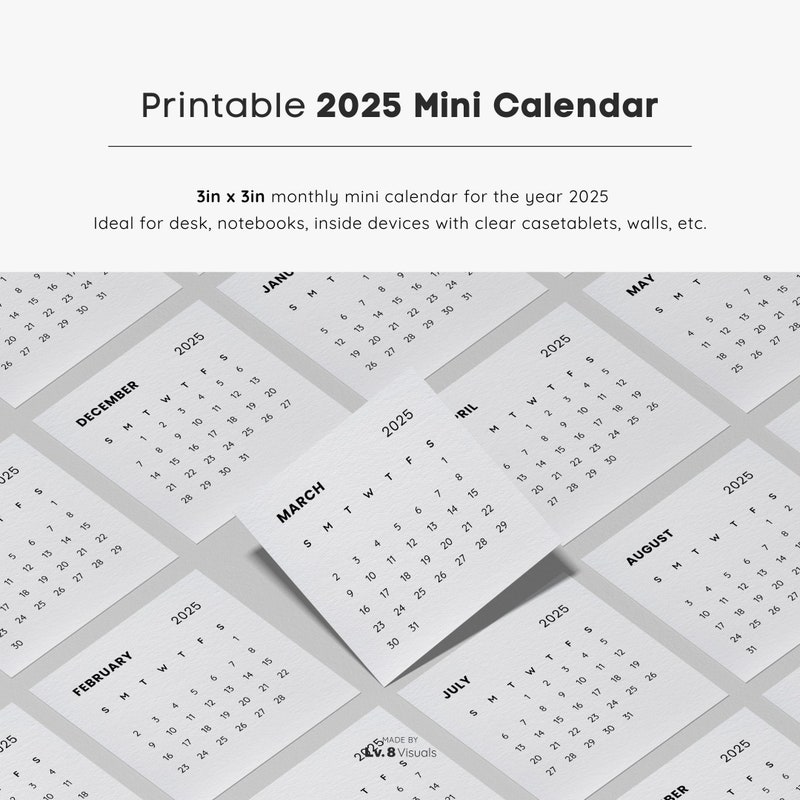 2025 Pocket Calendar - Etsy