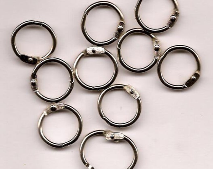 10 - 3\/4 Inch Silver Metal Book Rings for Book Binders - Book Binding ...