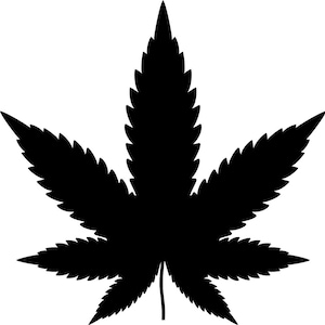 Marijuana Leaf Crochet Pattern 2 Colors - 7 Sizes - Pillow-Tote Bag-Afghan-Blanket-Wall Hanging