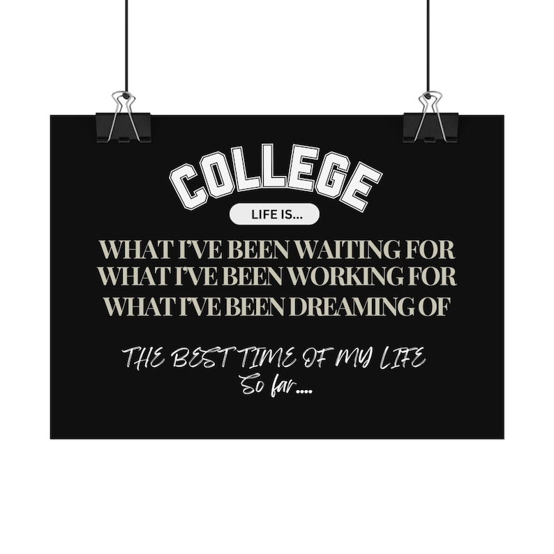 Dorm Wall Art, Dorm Poster, College Poster, Graduate Poster, Poster for ...