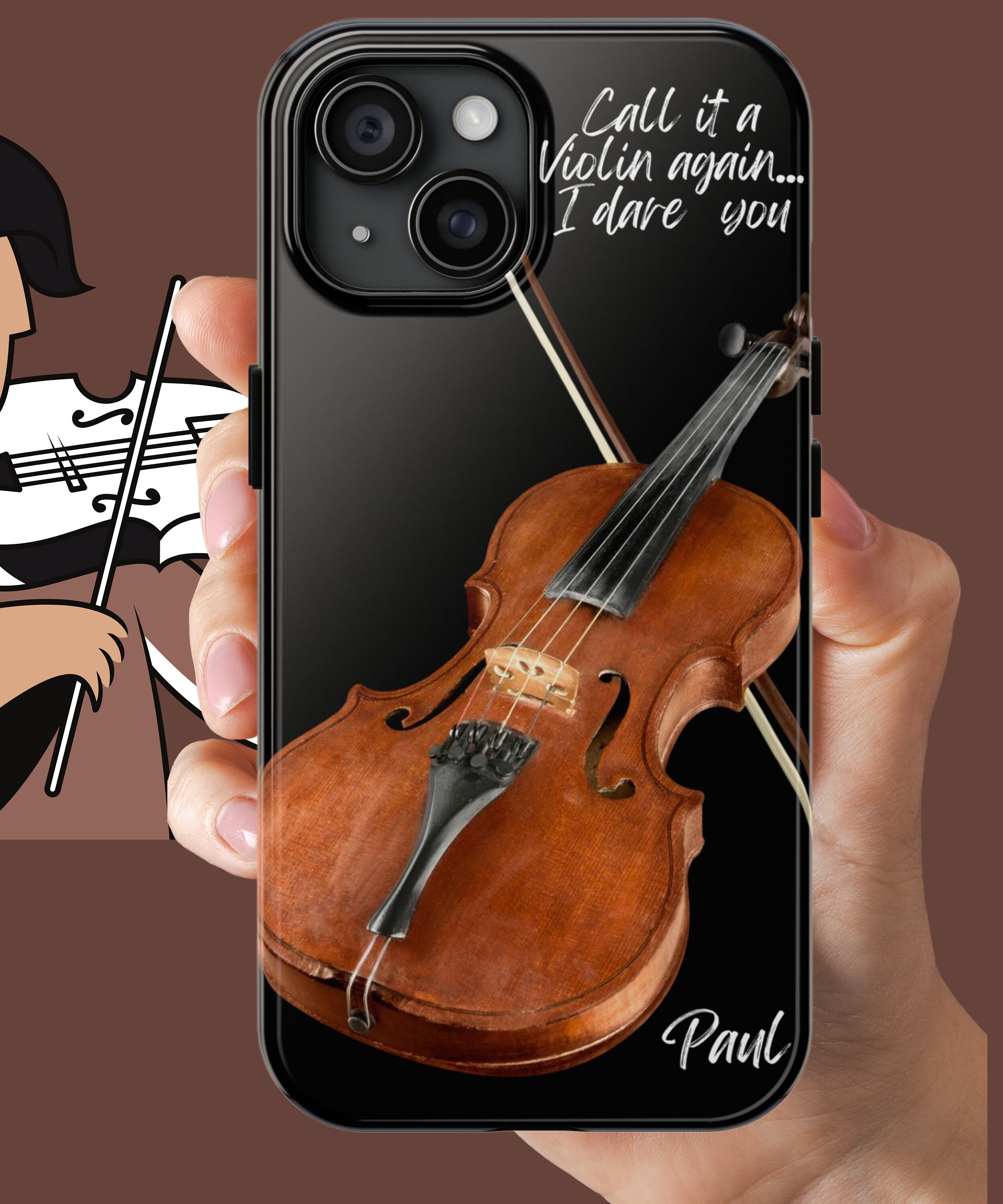 iPhoneアクセサリー VIOLA Personalized Viola iPhone Cover Violist Phone Musician Gift 7 8 11