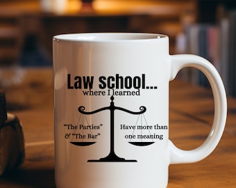 Mug for Lawyer, Attorney Mug, Tea Coffee Mugs, Made to Order, Funny Lawyer Mug, Funny Attorney Mug, Law Student Gift, Law School Mug, Law