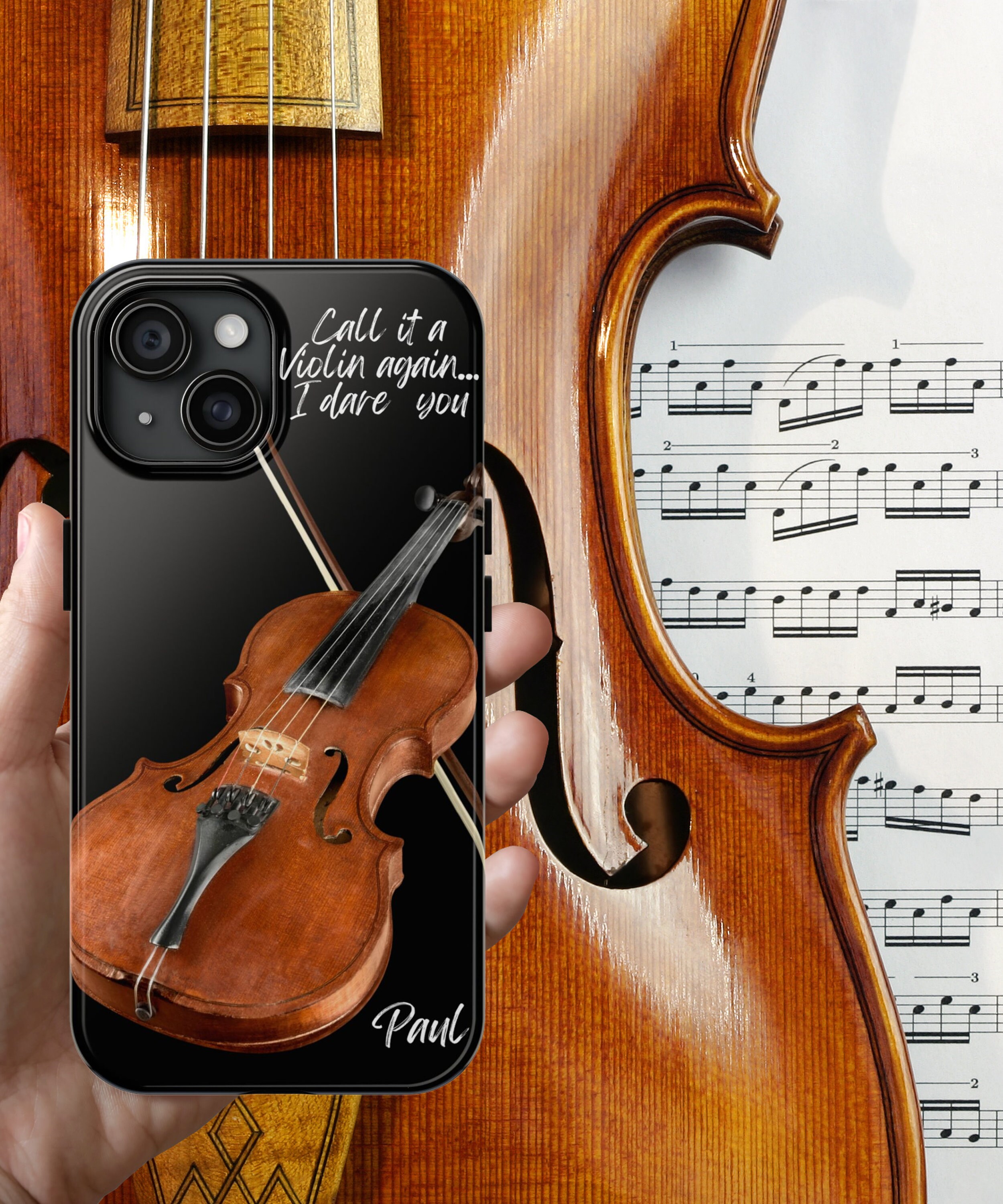 Personalized Viola iPhone Cover Violist Phone Musician Gift 7 8 11