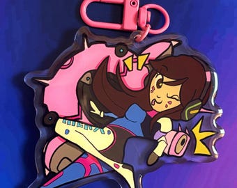 Overwatch D.Va | 3" Keychain and Sticker