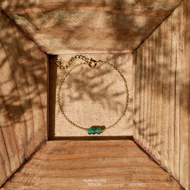 Minimalist Jade Bead Bracelet Gold Chain Adjustable Bracelet Dainty minimalist-jade-bead-bracelet-gold-chain-adjustable-bracelet-dainty
