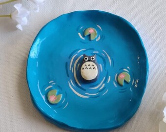 Pond Trinket Dish  | Cute |  Ghibli Inspired | Bookish | Cottagecore | Anime