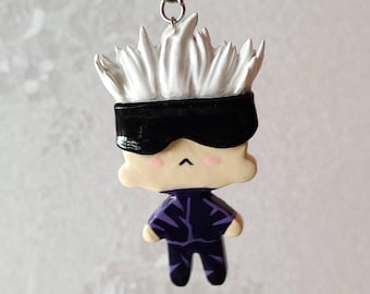 Anime Sorcerer Bag Charms | Hand Sculpted and Hand Painted | Handmade |