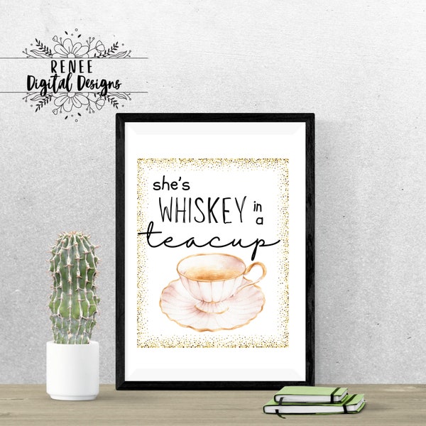 Whiskey in a Teacup Etsy