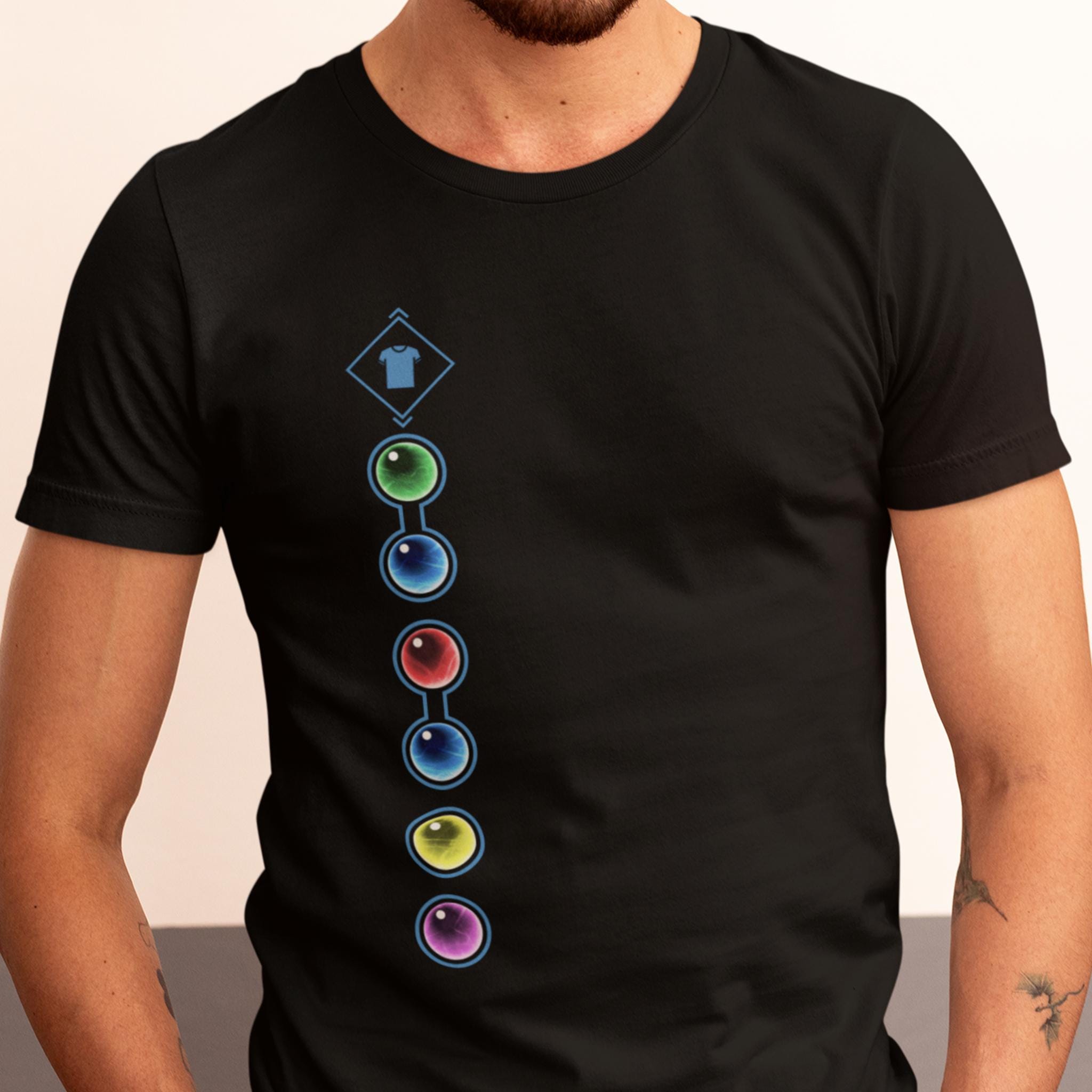 Materia Slots Equipment Gamer Shirt for 90s RPG Retro Video Game Fans