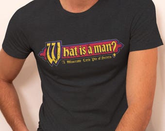 Funny Meme Gamer Shirt: What Is a Man for 90s Retro Video Game Fans
