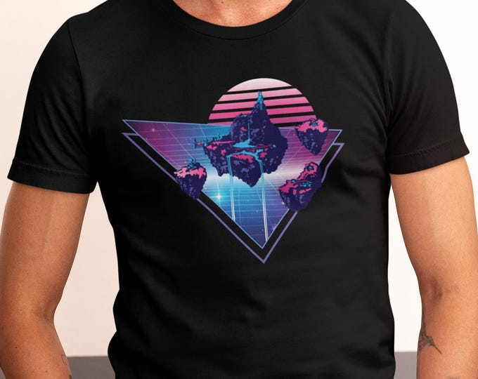 Zeal Synthwave Gamer Shirt for 90s JRPG Retro Video Game Fans