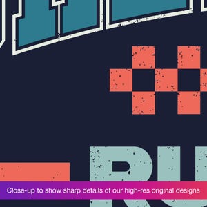 This is a close-up shot highlighting the sharp details and high-resolution quality of our original designs.