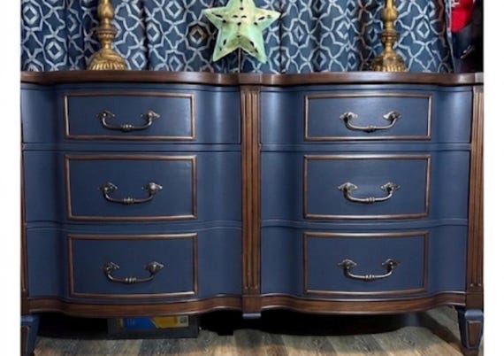 Choose Your Color! Custom Vintage Drexel Solid Wood 6 Drawer