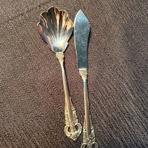 Juego de cuchillo para mantequilla y cuchara para azúcar Stanley Roberts Sir Mark de acero inoxidable