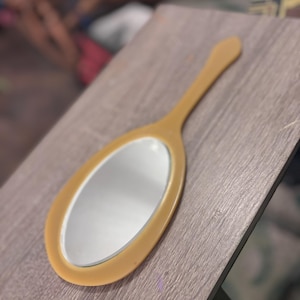 1930s Bakelite Celluloid Hand Mirror