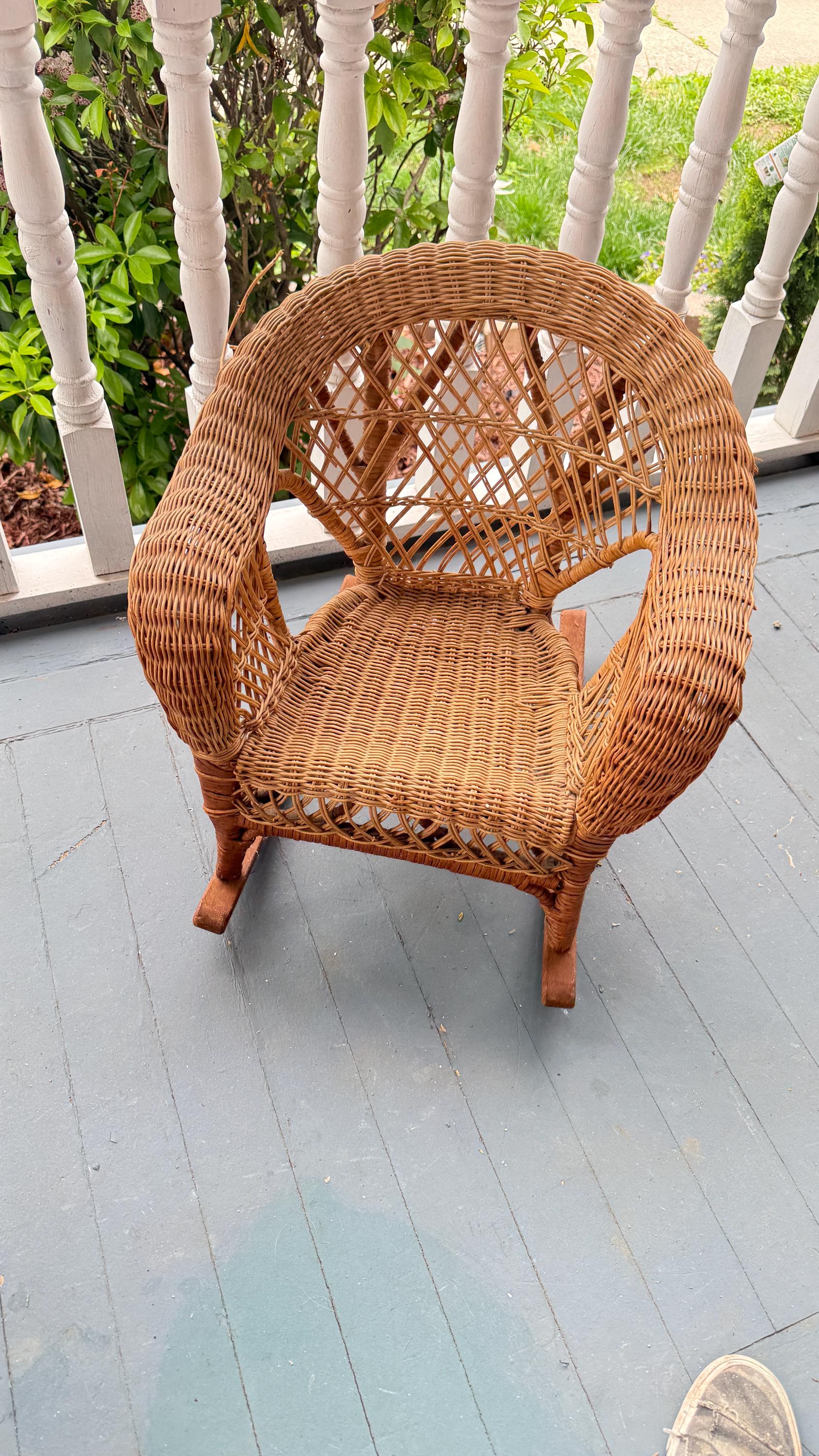 bentwood rattan rockers