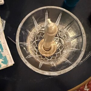 Waterford Crystal Lismore Hurricane Candle Holder, Cut Crystal, Ireland image 4