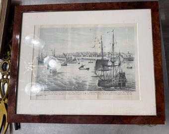 George Hayward 1851 Litografía Nueva York / Ámsterdam 1667 Antiguo Manhattan