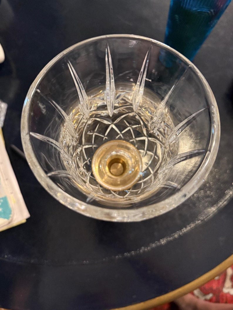 Waterford Crystal Lismore Hurricane Candle Holder, Cut Crystal, Ireland image 8