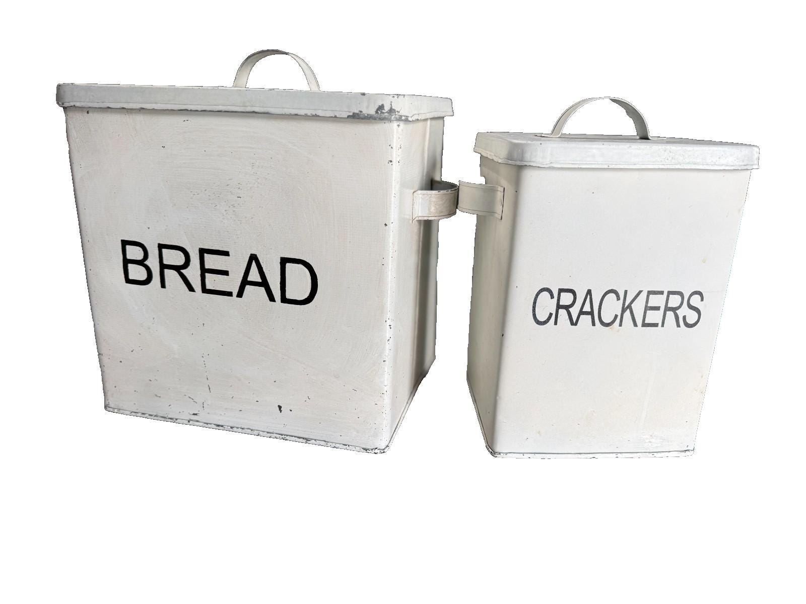 Metal White Breadbox - Etsy