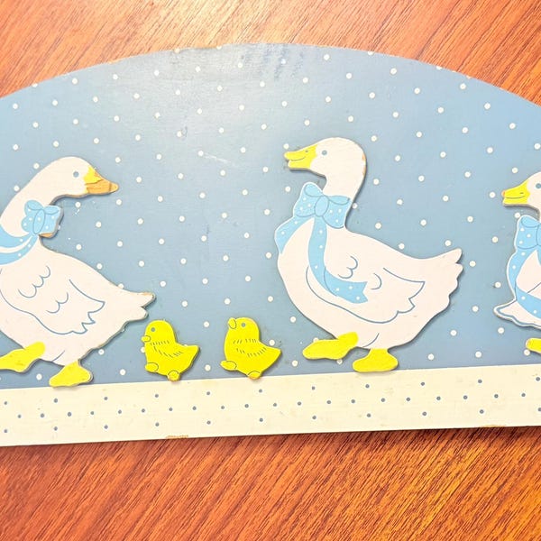 VTG Blue Country Geese Wall Art