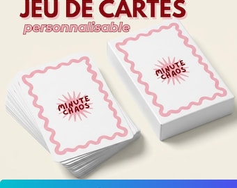 Jeu de cartes à personnaliser - MINUTES CHAOS