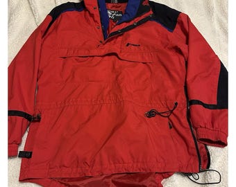 Vintage Burton Snowboard Jacket Size Medium Toast Style Coat Navy