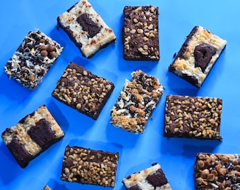 Brownies | Dozen Large, Deliciously Fudgy Brownies | Fudge Brownies | Brownies Assorted Brownies | Corporate Client Gift | Sympathy Gift |