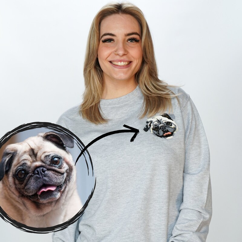 Pull brodé personnalisé - Etsy France