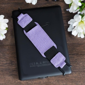 Purple Adjustable Kindle Strap Holder | Easy Grip | Free Personalisation Available
