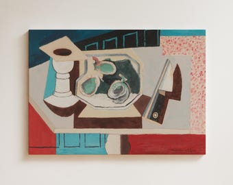 Louis Marcoussis Nature Morte Pomegranates 1925 | Cubist Still Life | Vintage Art Print