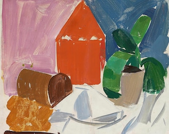 Still Life with Potted Plant