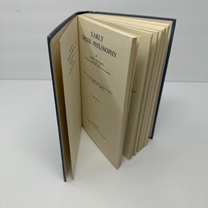 Early Greek Philosophy by Burnet, London, Adam & Charles Black, Vintage Book