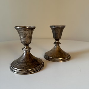 Sterling Weighted Candlestick - Etsy