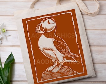 Proud Puffin Bird SVG File Download