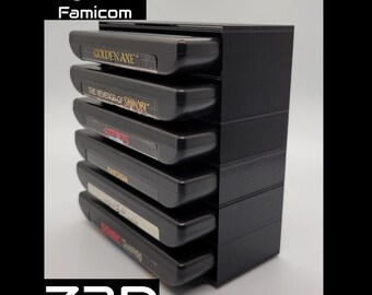 SEGA Cartridge Organizer: 3D Printed Stackable Genesis/Mega Drive/Master System/Famicom Storage