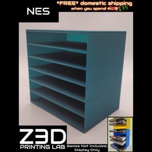 NES Cart Stackers [Stack & Play: Nintendo Cartridge Storage, 3D Printed - Choose Your Color!]